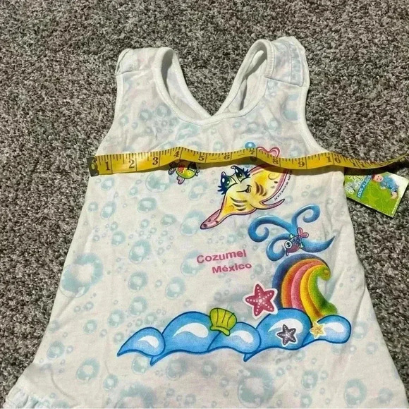 NWT Girls Tank Top, Open Back, Cozumel Mexico 3T/4T- See Note - Picture 6 of 10